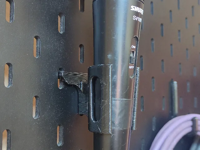 Ikea Skadis Microphone holder