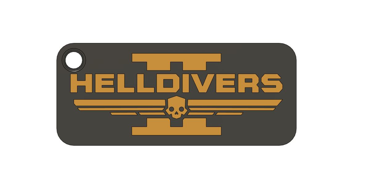 Helldivers 2 keychain