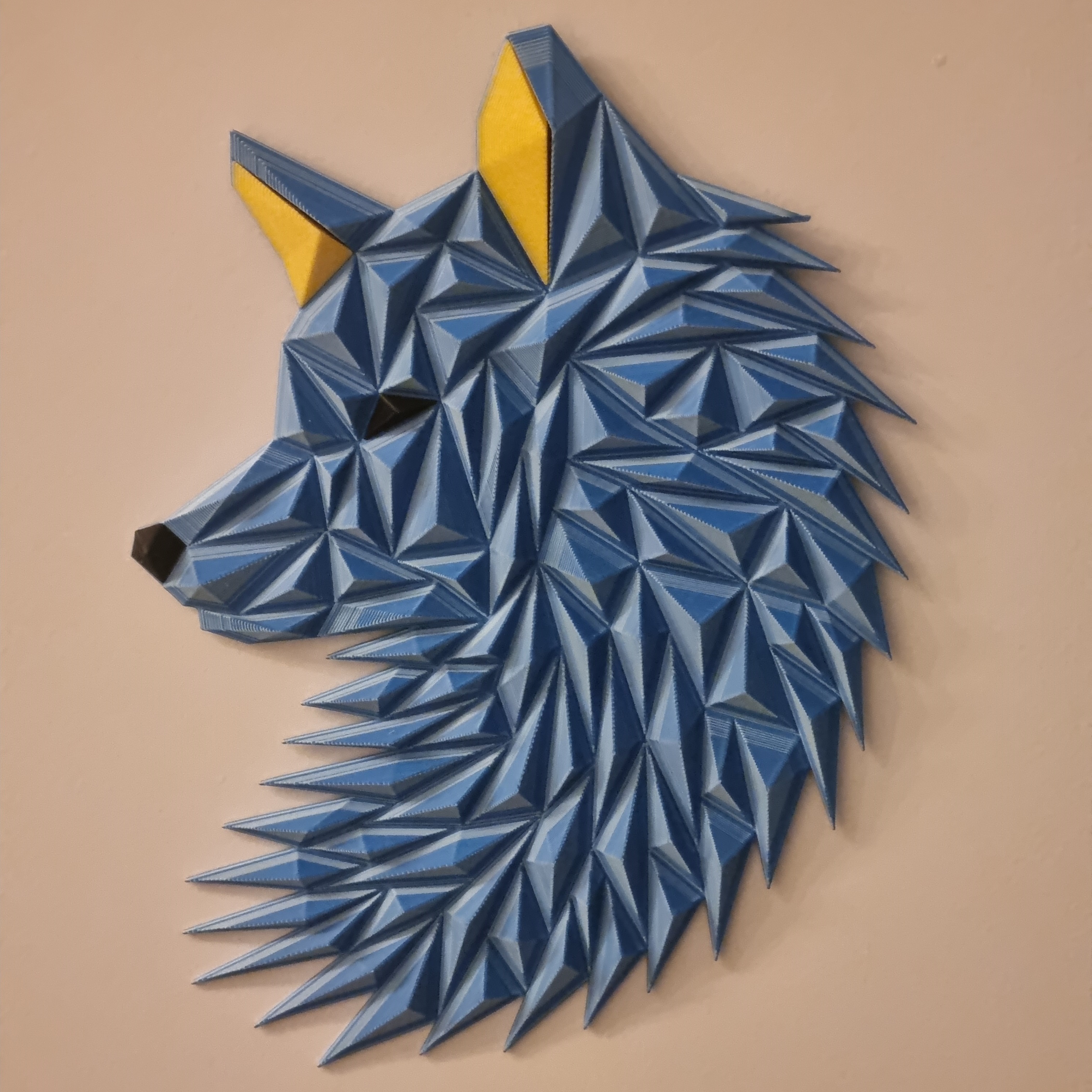 Geometric Wolf/Fox Simplified 200mm by waintdeir | Download free STL ...