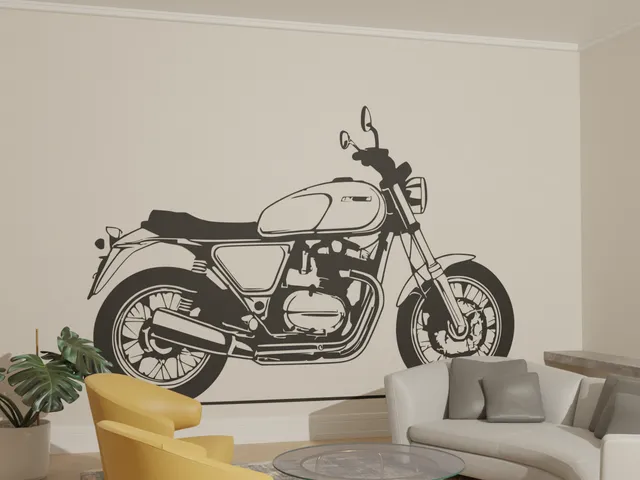 Motorcycle Wall Art 2d