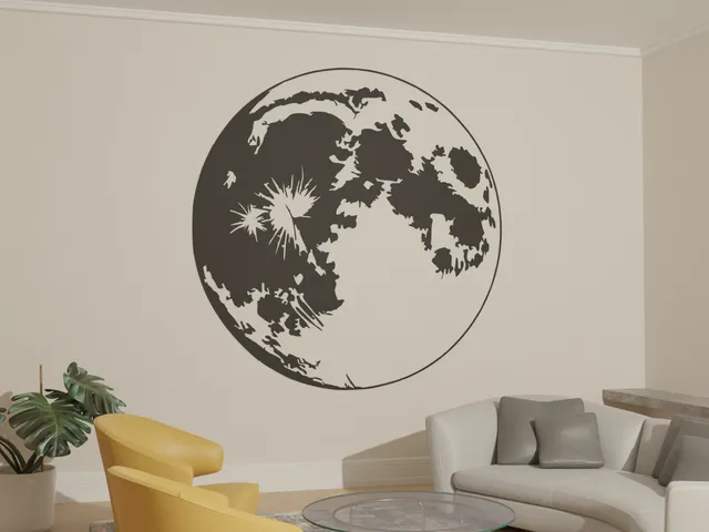 Moon Wall Art 2d