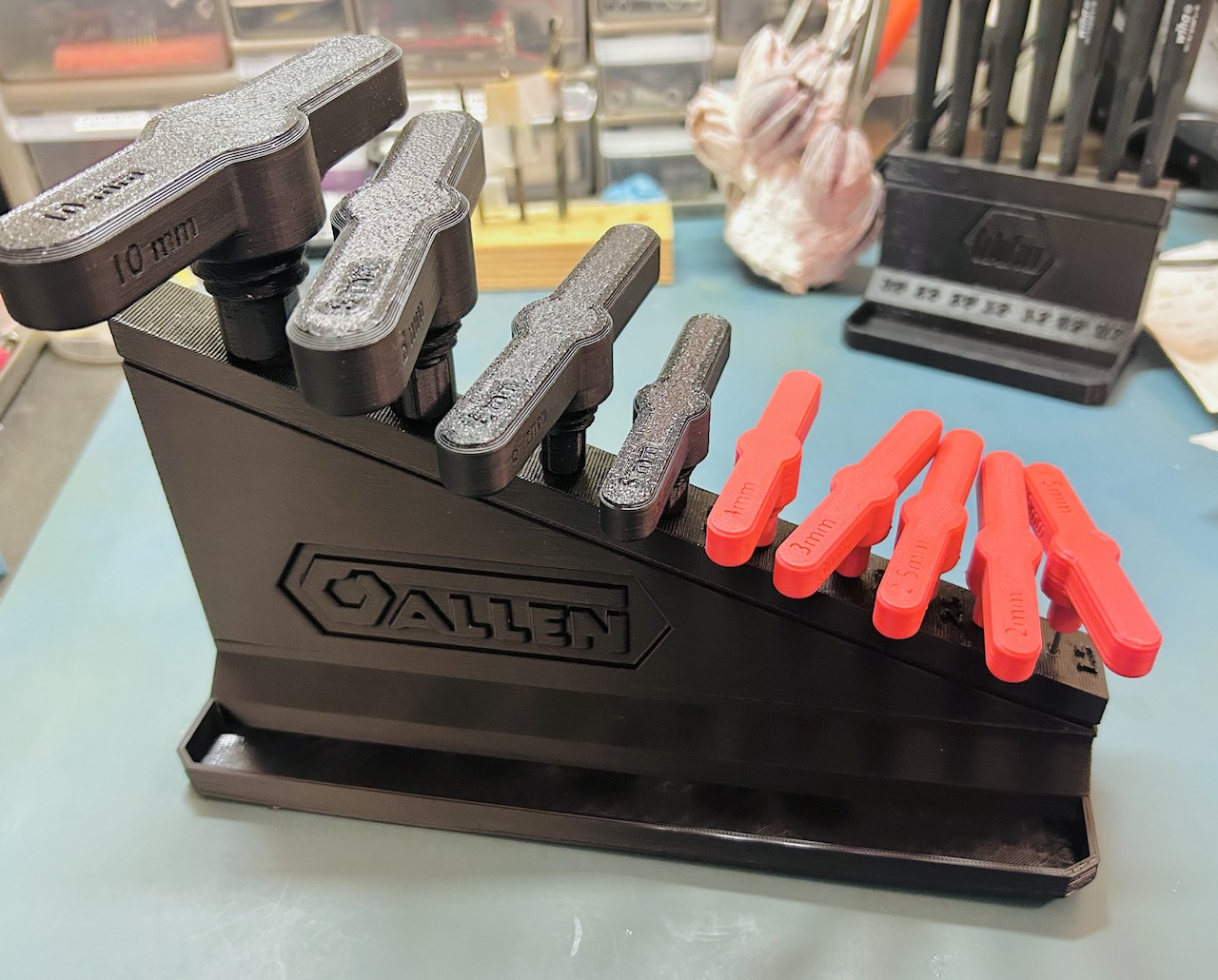 UFS-155 T-Handle Hex Key Holder Allen Wrench Holder 3D model thumbnail