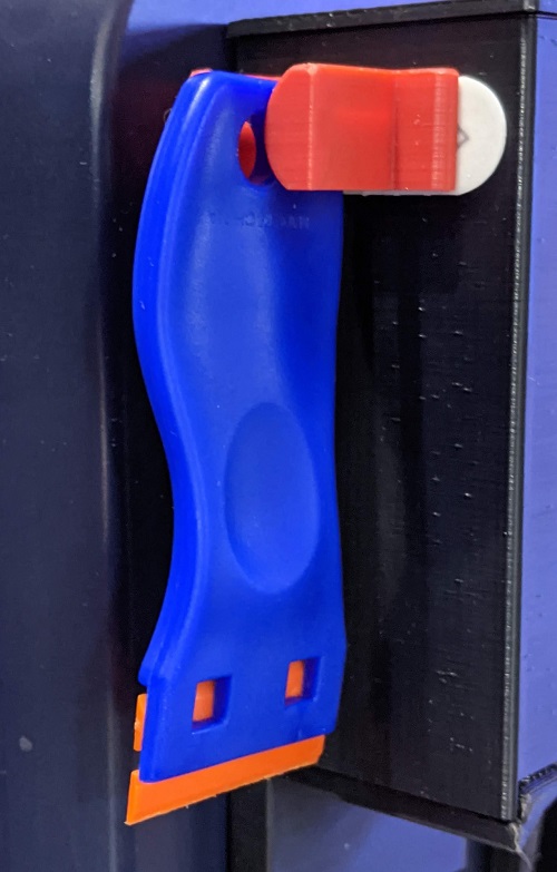Plastic Razor Handle Holder Screw or Command Strip