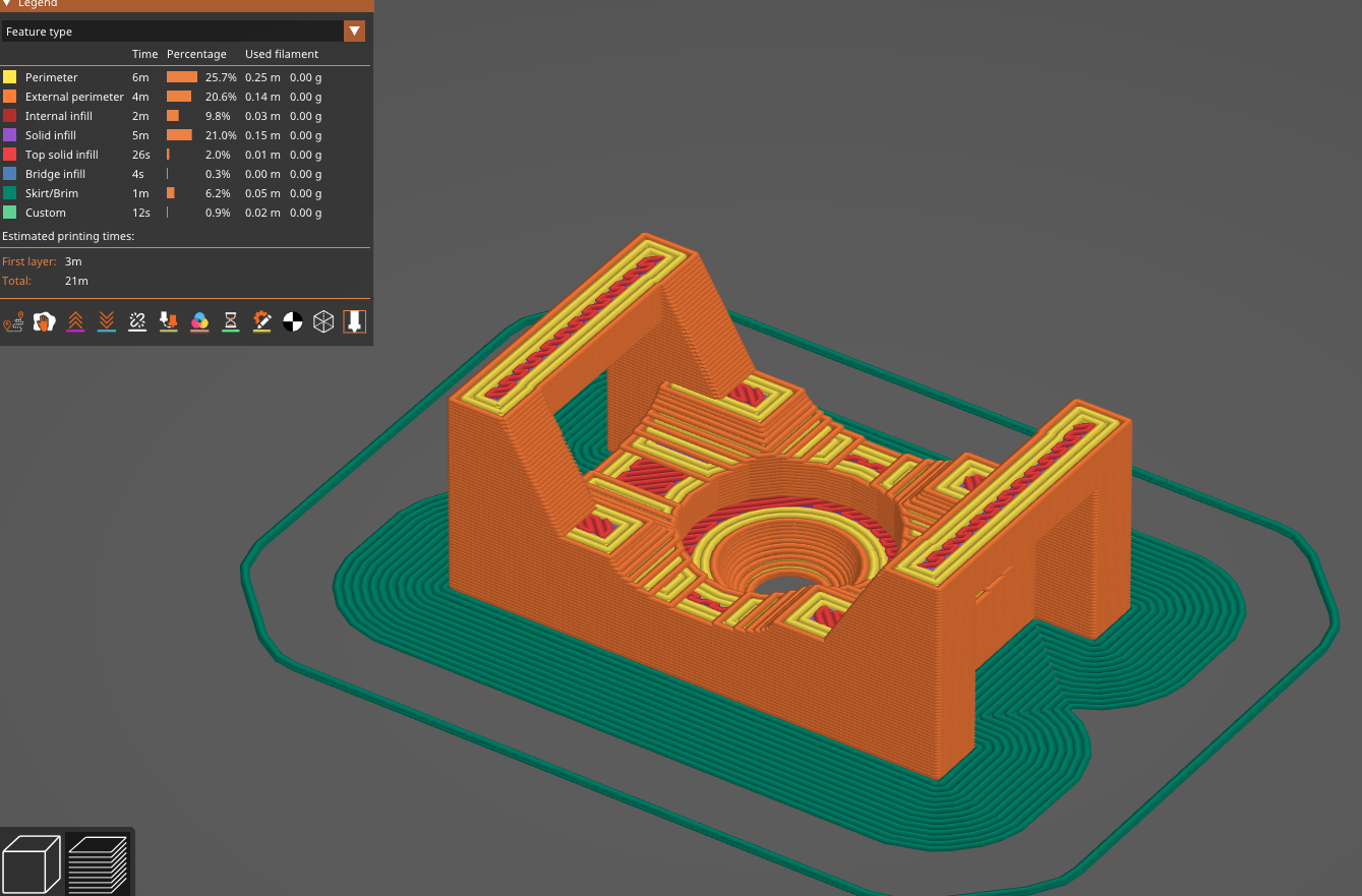Miniatura 3 do modelo 3D Cable clip/support block