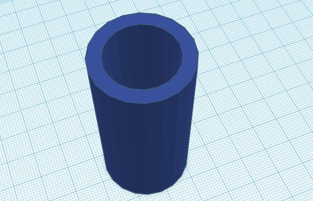 Tubo tapado de un lado (6cm X 3cm)
