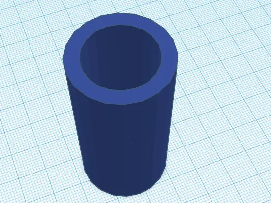 Tubo tapado de un lado (6cm X 3cm)
