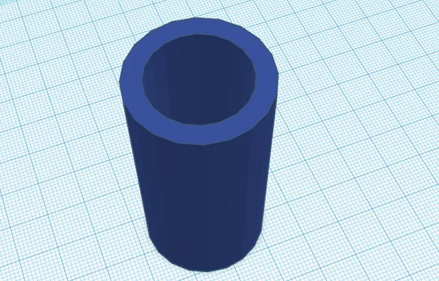 Tubo tapado de un lado (6cm X 3cm)