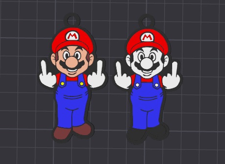 alternative mario keychain / necklace charm (free for commercial use)