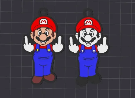 alternative mario keychain / necklace charm (free for commercial use)