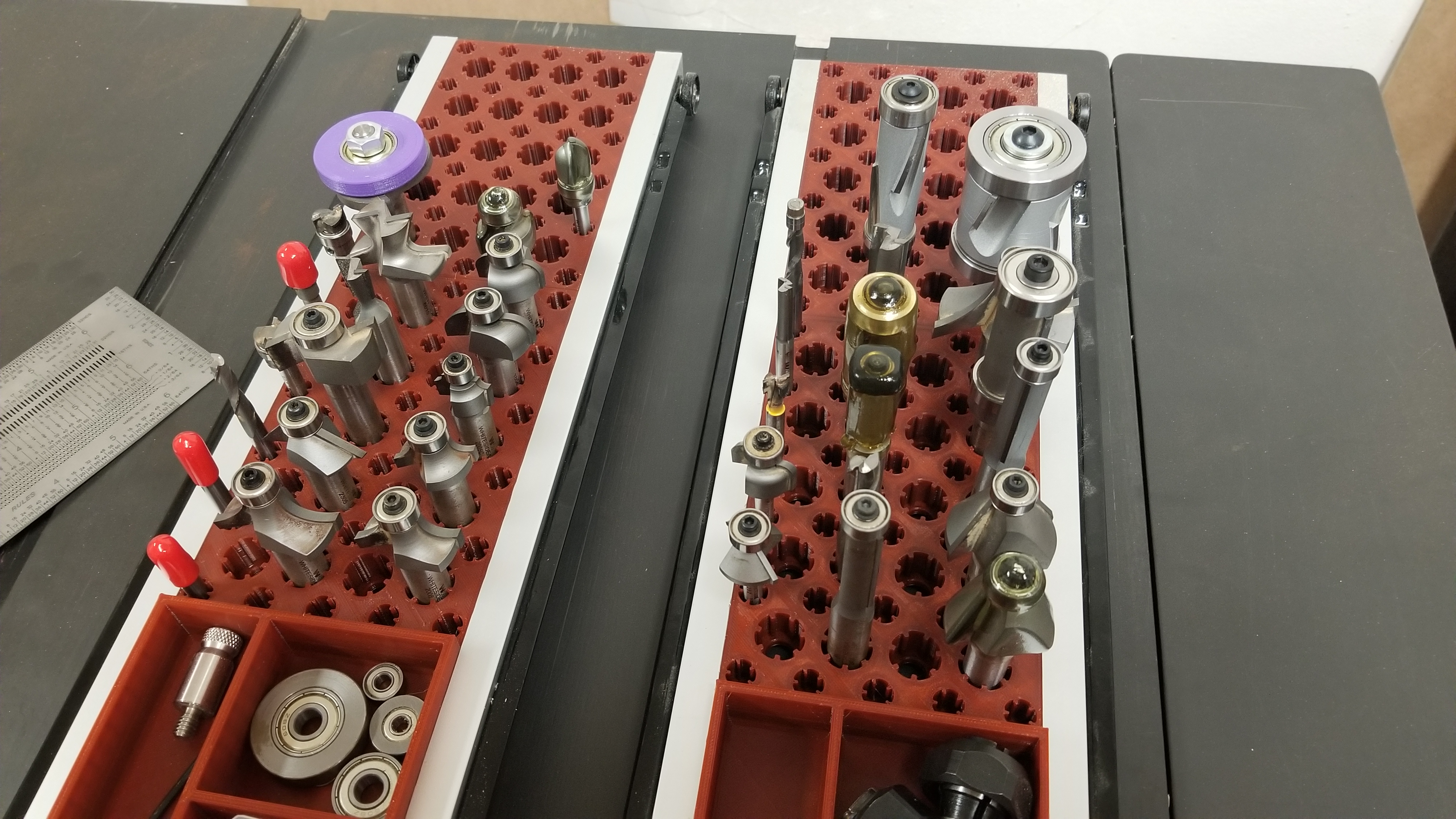 Router bit drawer