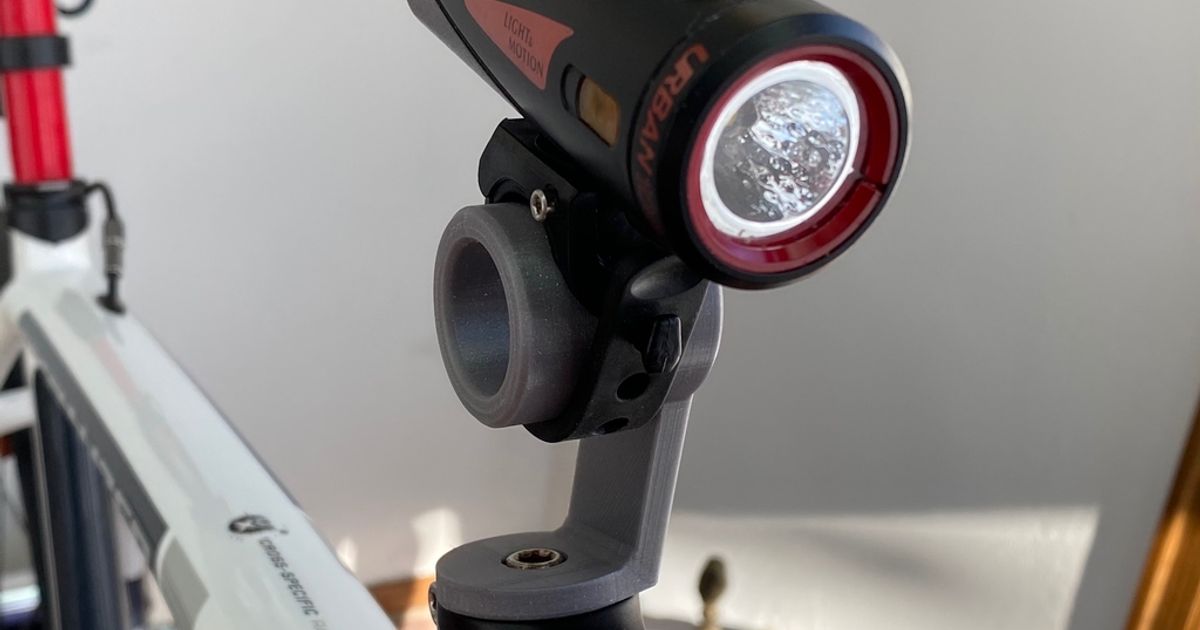 Stem Cap Light Mount by thrasher Download free STL model