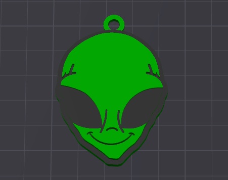 paul the alien keychain / necklace charm(free for commmercial use)