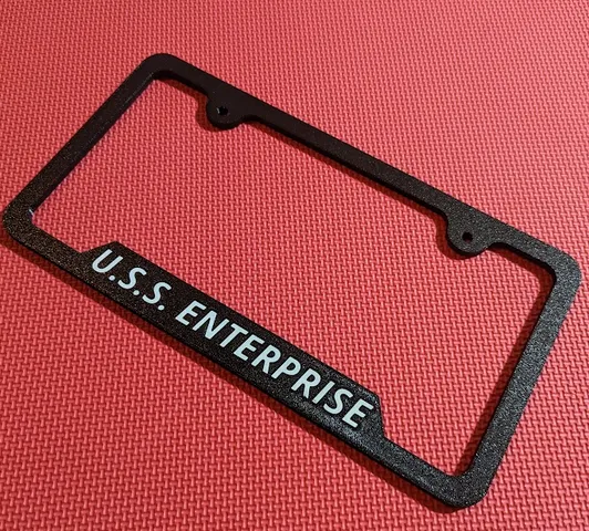 License plate frame