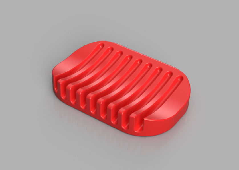 Oval Shaped Self Draining Soap Dish
