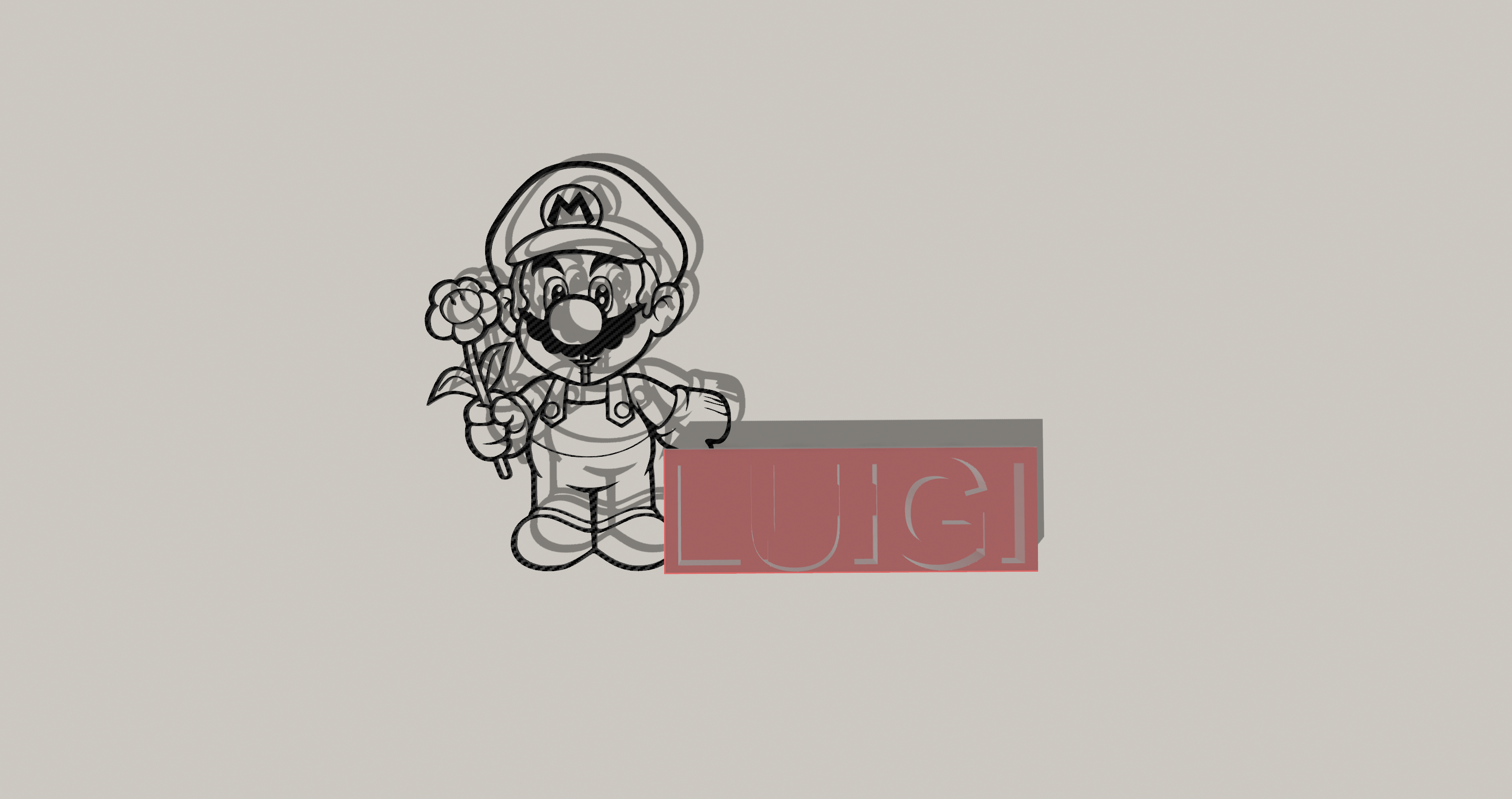 Lamp SuperMario Luigi Lampada