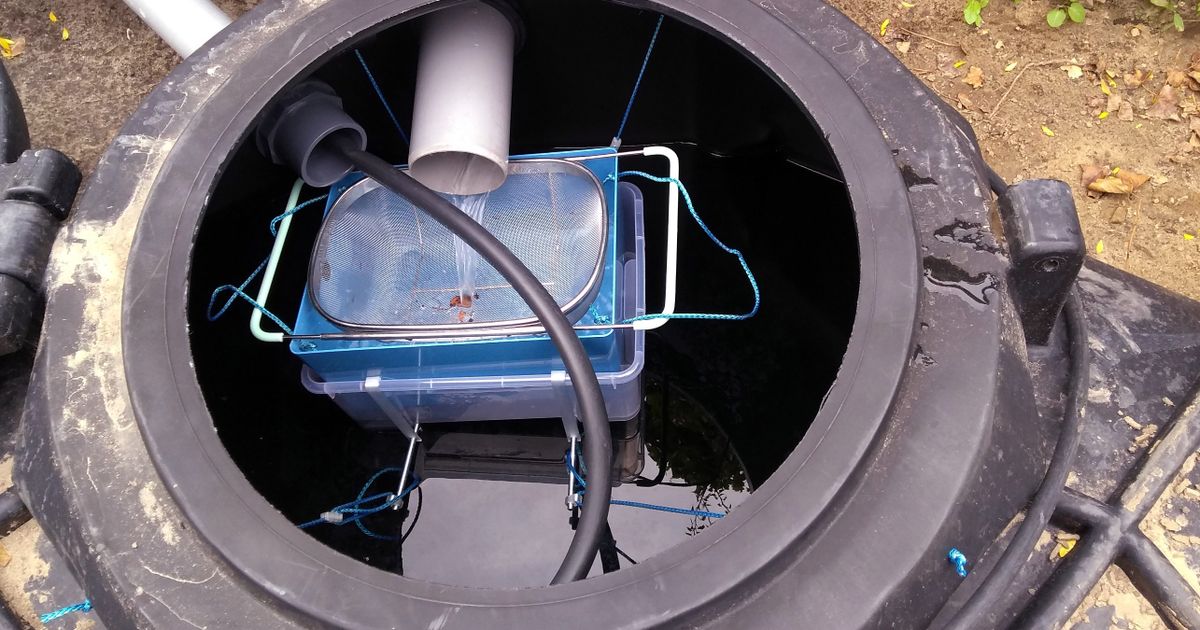 Rainwater filter/settling unit (out of modified Ikea products) by CoenW