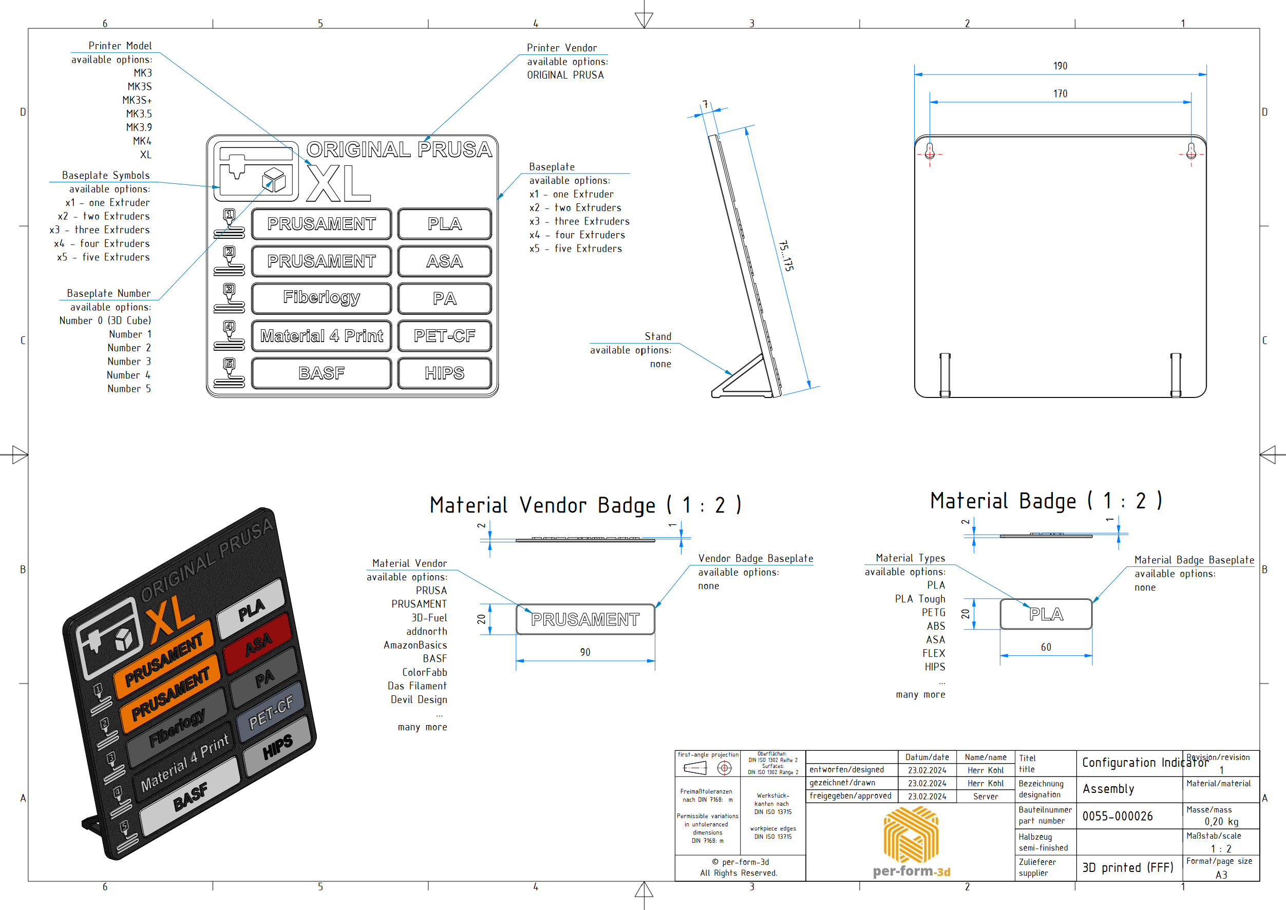 Miniatura 3 do modelo 3D Printer Cofiguration Indicator