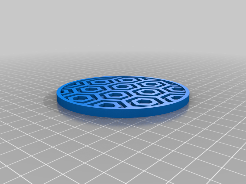 Miniatura 6 do modelo 3D Hexagon Coaster Set