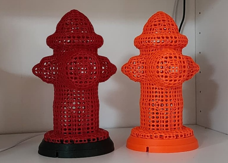 Fire hydrant lamp