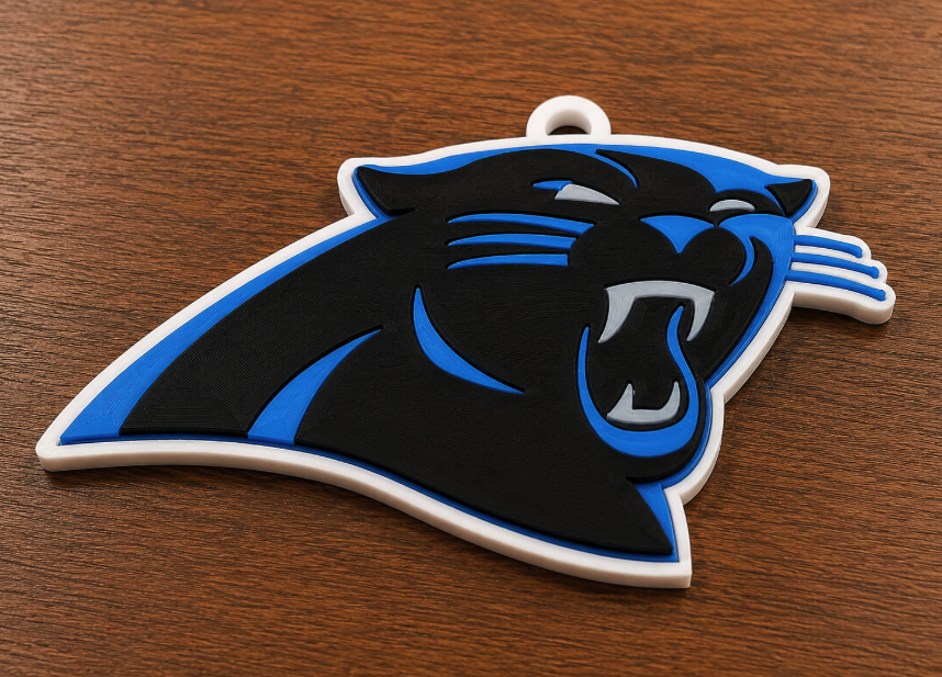 Carolina Panthers Oversized 3D Fan Logo Pendant