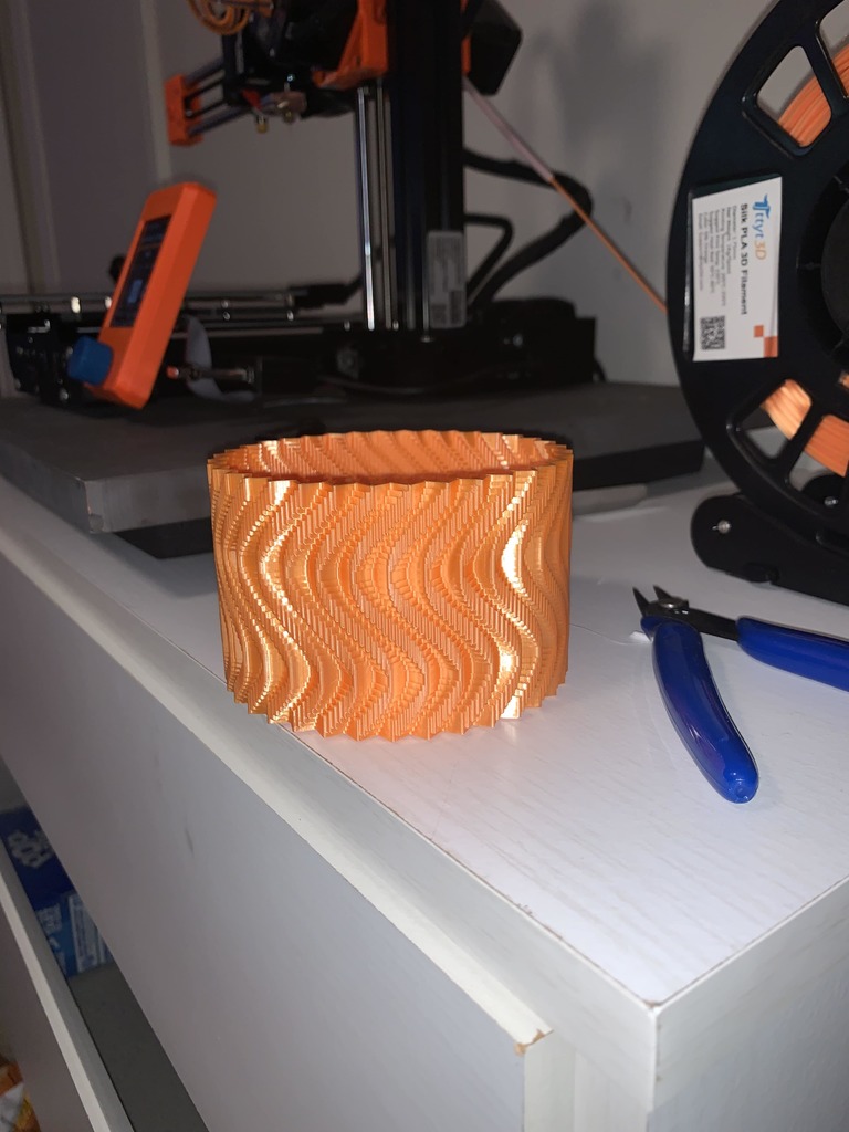 Miniatura 2 do modelo 3D Cubic Sin Wave Vase