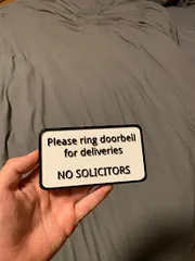 No Solicitors Sign