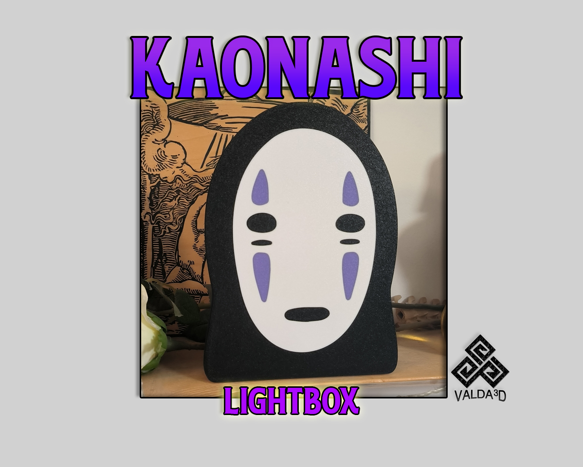No Face, Kaonashi, Faceless Lightbox - Studio Ghibli by Valda3D ...