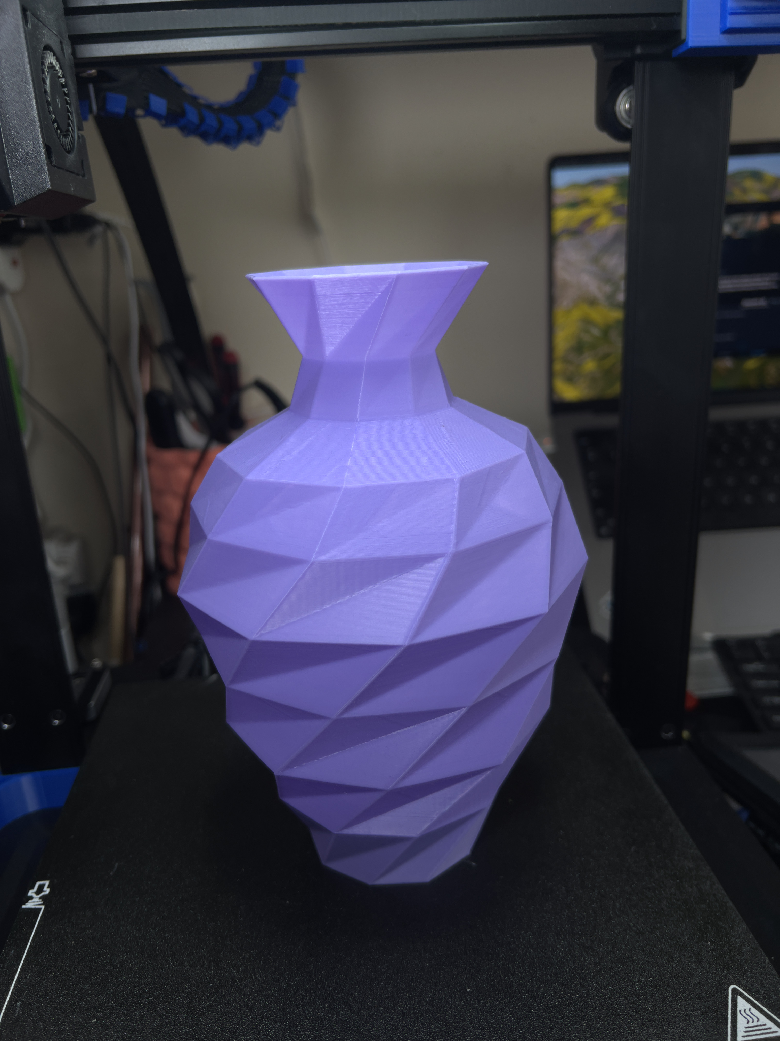 Twisted polygon vase