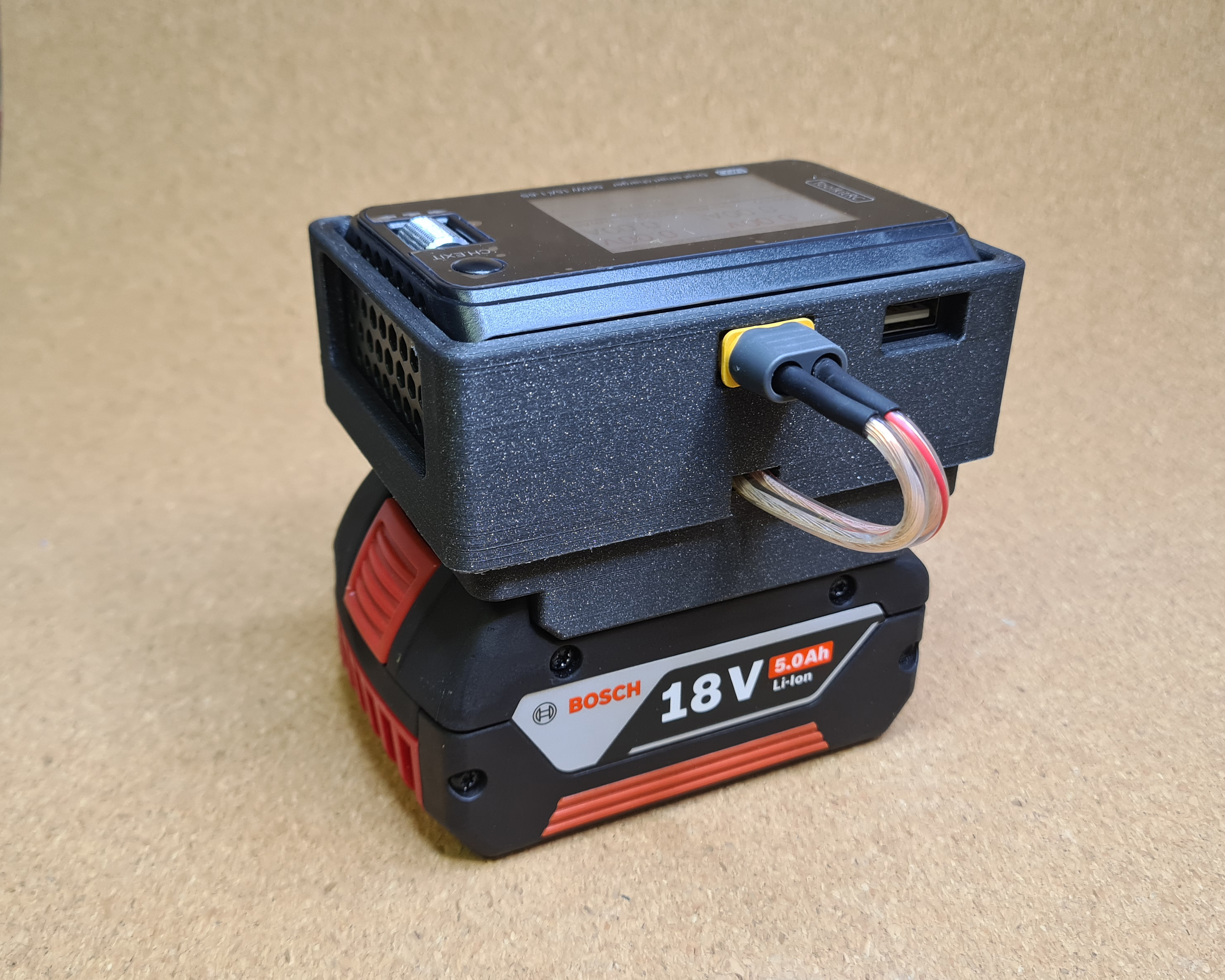 ToolKitRC M6D Dual Charger with BOSCH Professional 18V battery
