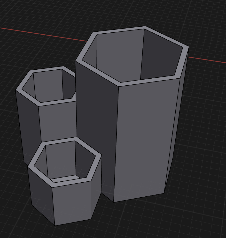 Hexagon deskorganizer
