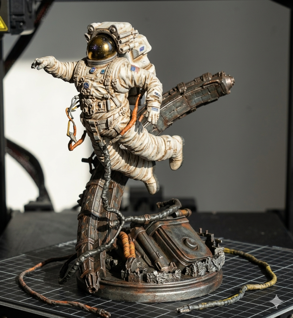 Astronaut in Feitian Space Suit