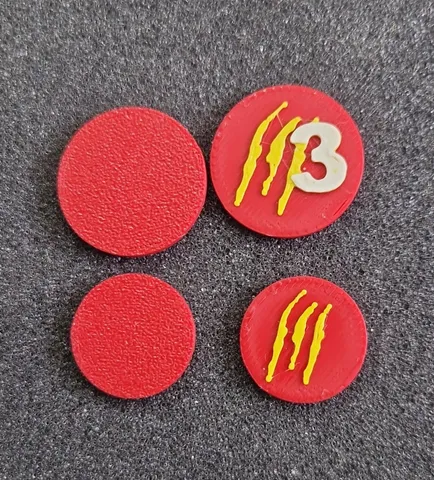 Wound Tokens for Marvel Crisis Protocol with Filament Change