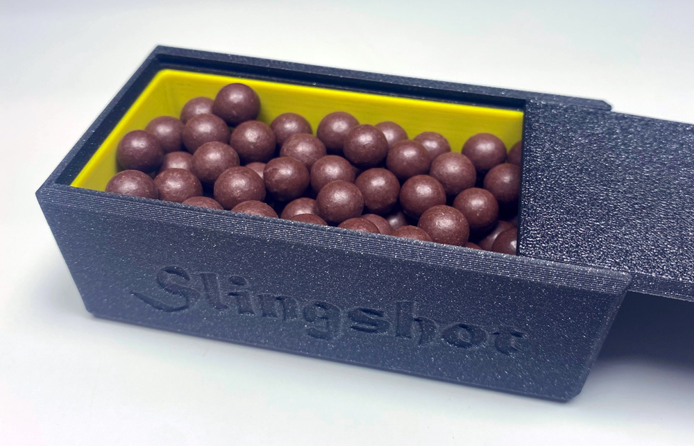 Slingshot AMMO BOX with dehumidifier (Munitionsbox für Steinschleuder mit Entfeuchter)