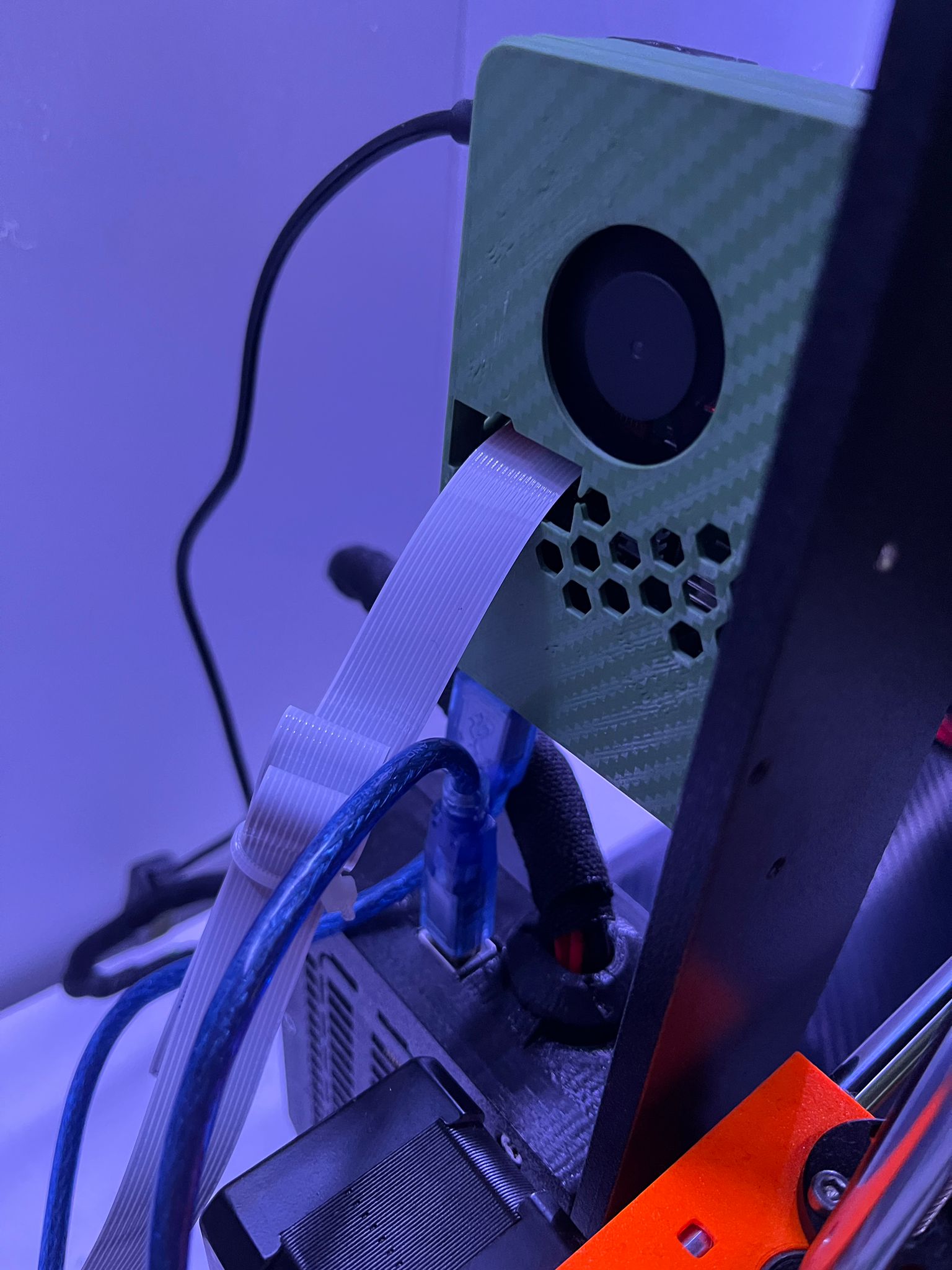 Raspberry Pi 4 Case with Fan and Camera support