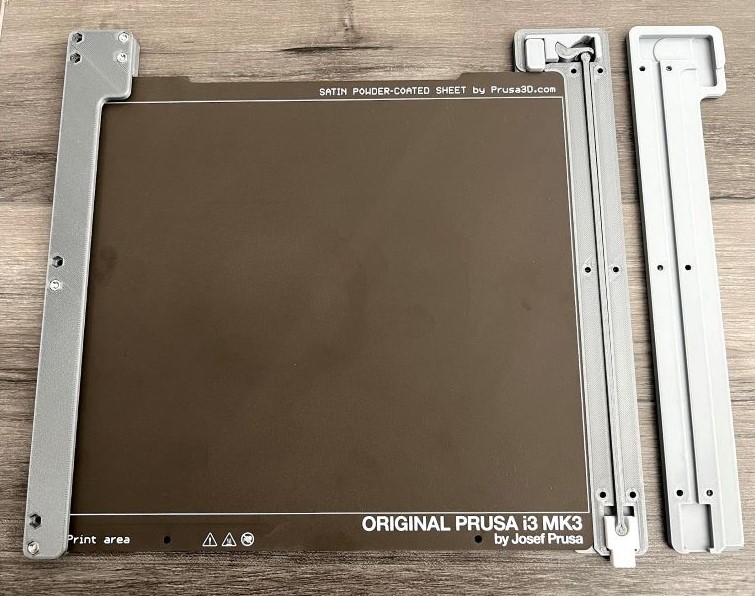 Steel Sheet Holder with seesaw eject button mechanism for MK3/S 3D model thumbnail
