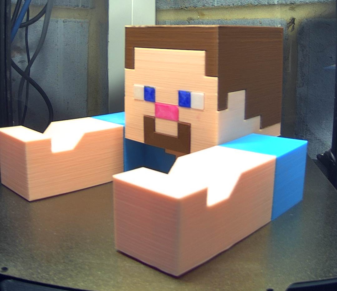 Minecraft Steve Nintendo Switch stand and game cartridge holder