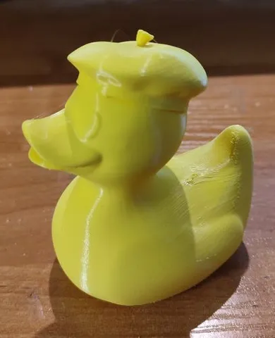 Rubber duck with beret