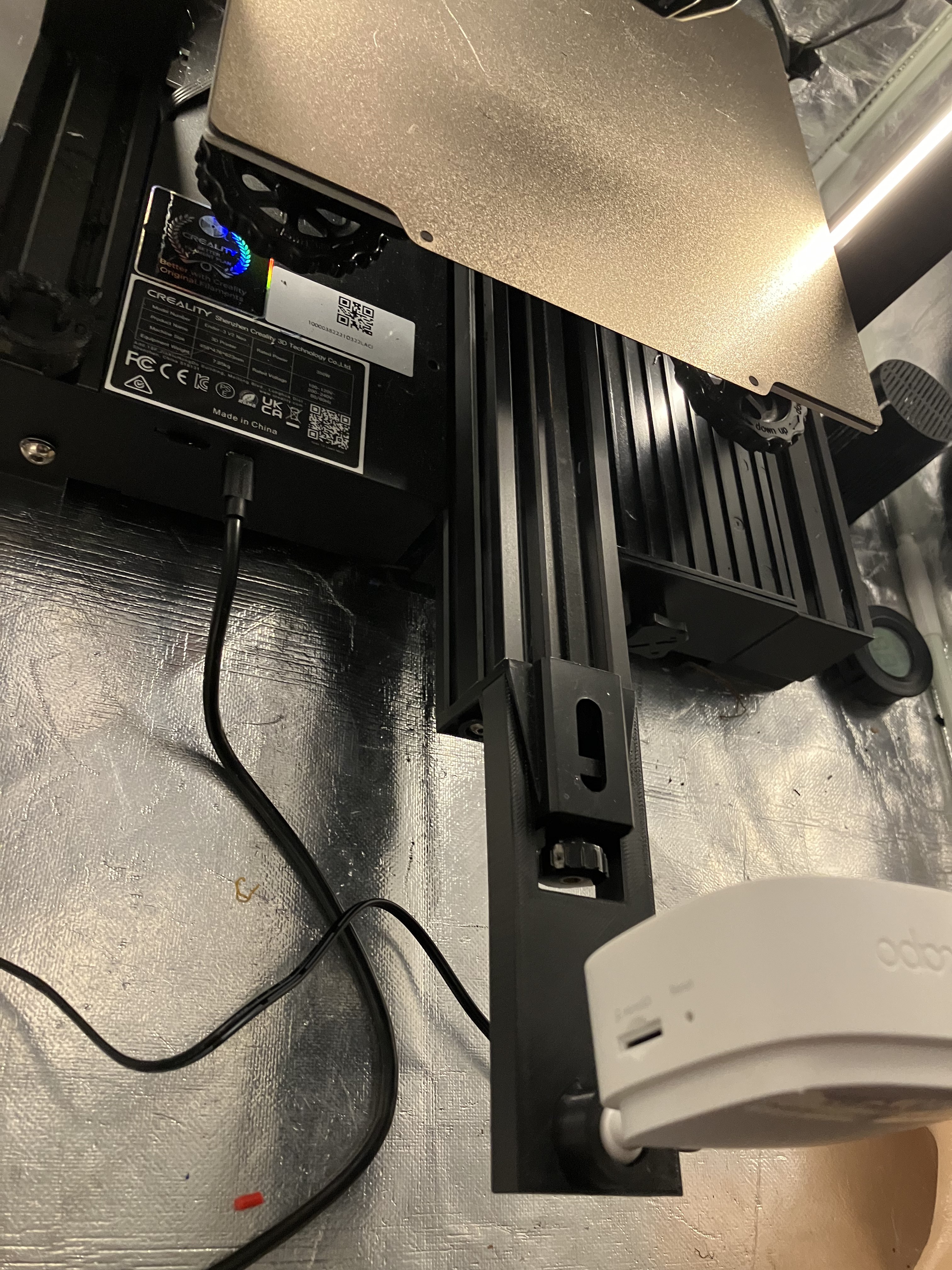 Ender 3v2 Y-rail TPLink C100 Cam Mount