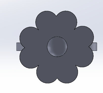 Miniatura 3 do modelo 3D flower ring