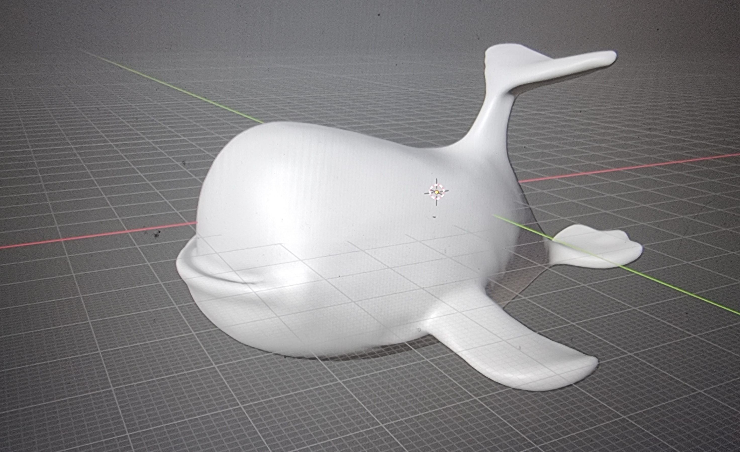 Blue whale bathtub toy