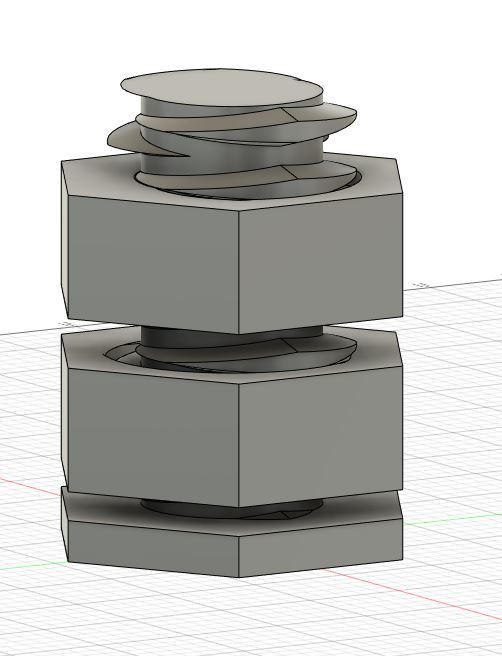 Screws with opposing double threads by jerrydi | Download free STL ...