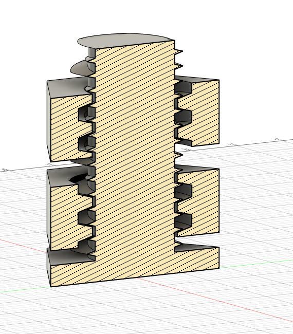 Screws with opposing double threads by jerrydi | Download free STL ...