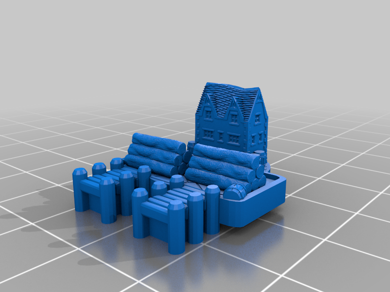 Wood port, for settlers of catan