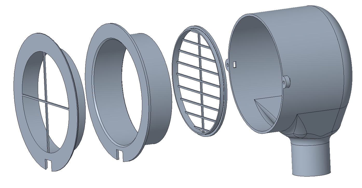 Exhaust prefilter for a laser cutter by Michael Download free STL