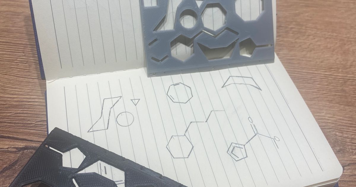 Organic Chemistry ruler von nodar maisuradze | Kostenloses STL-Modell ...