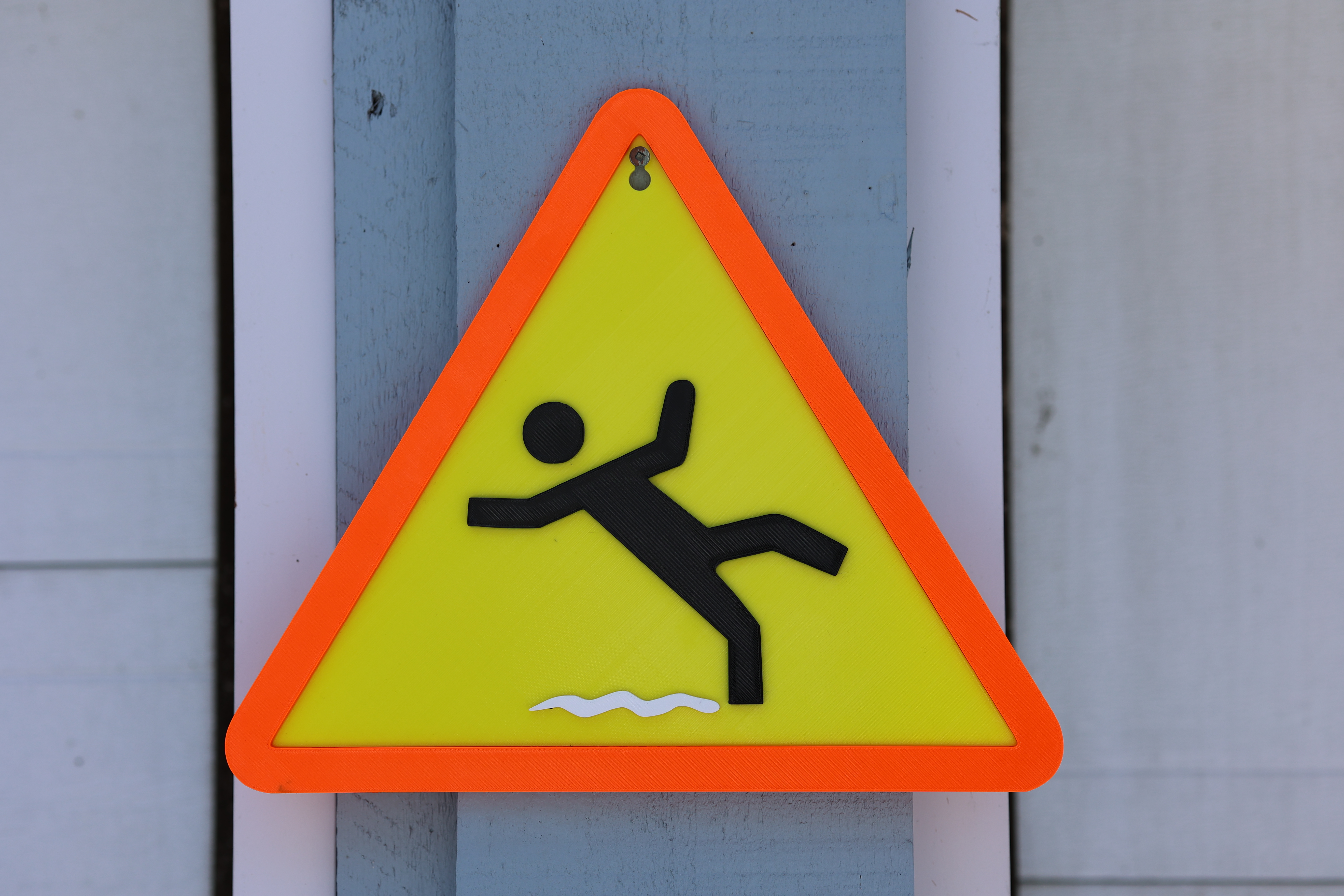 Caution, slippery ground XXL Version/ Attention, sol glissant Version XXL