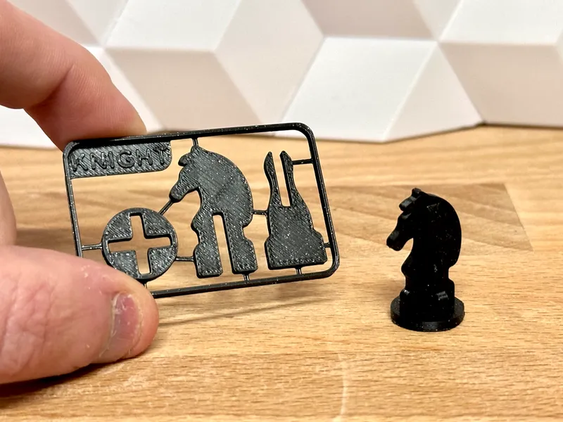 Tiny Chess Kit-Card (compact and modern 3D puzzle set) by GlennovitS 3D ...