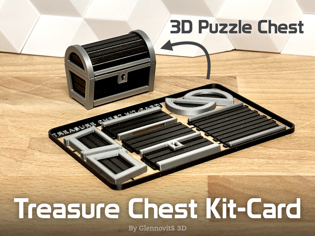 Treasure Chest KitCard pirate chest box set) by GlennovitS 3D