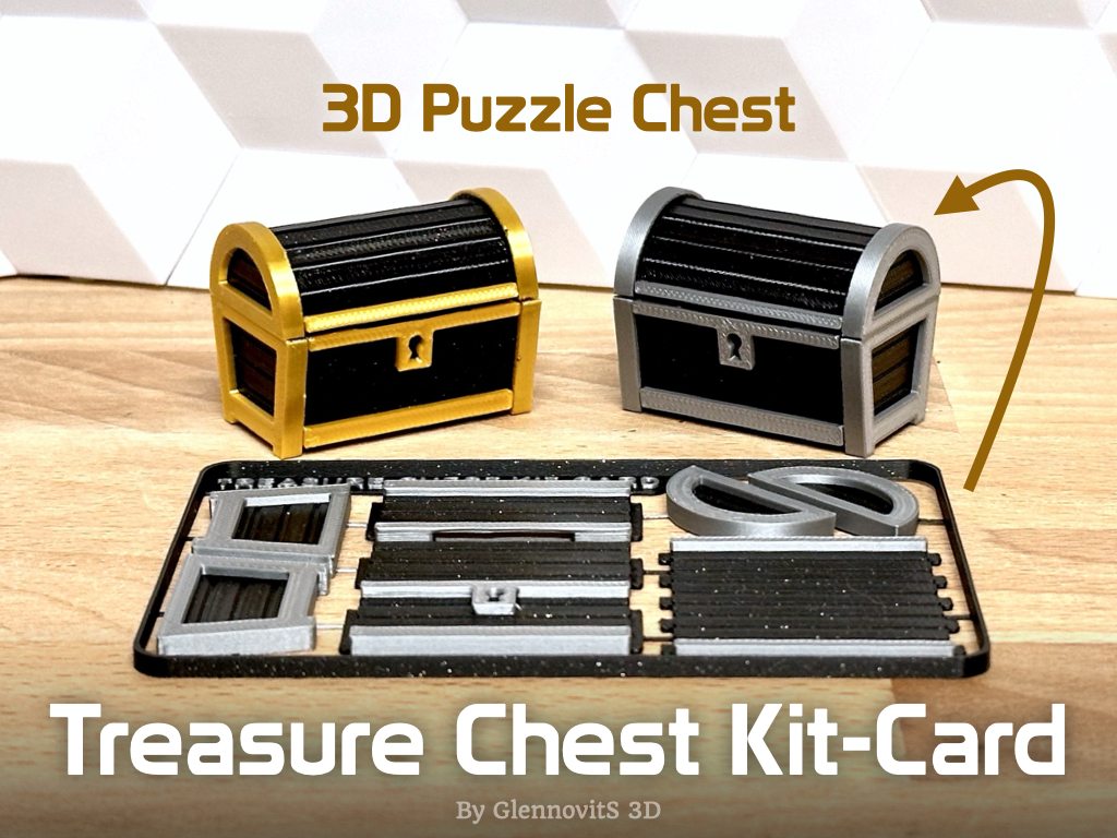 Treasure Chest KitCard pirate chest box set) by GlennovitS 3D