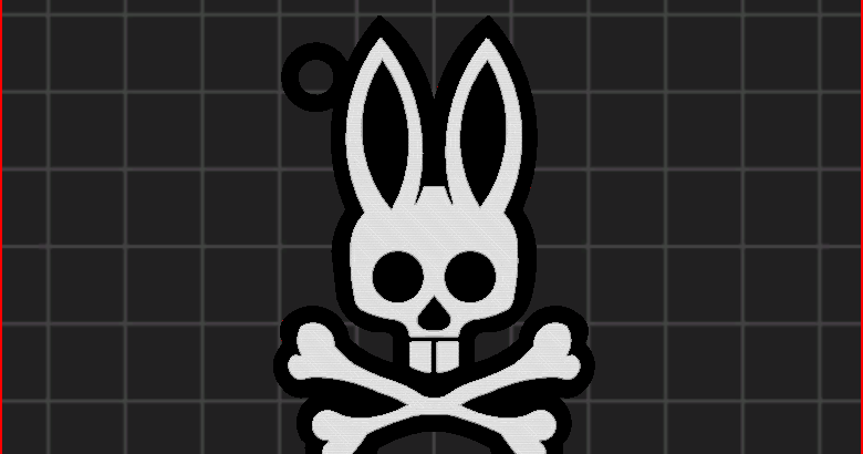 Psycho Bunny Keyring by Dr. Molinas | Download free STL model ...